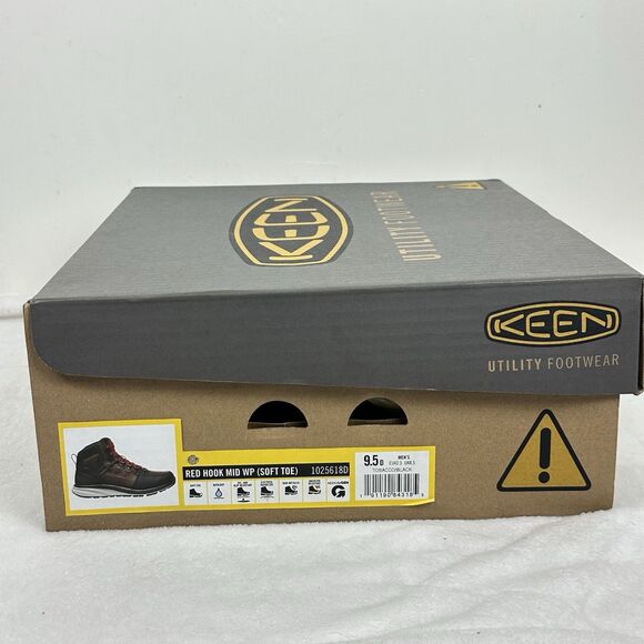 Keen 'Red Hook Mid' Men's Leather WP EH Safety Toe Oil/Slip Resistant Work Boot - Picture 15 of 16